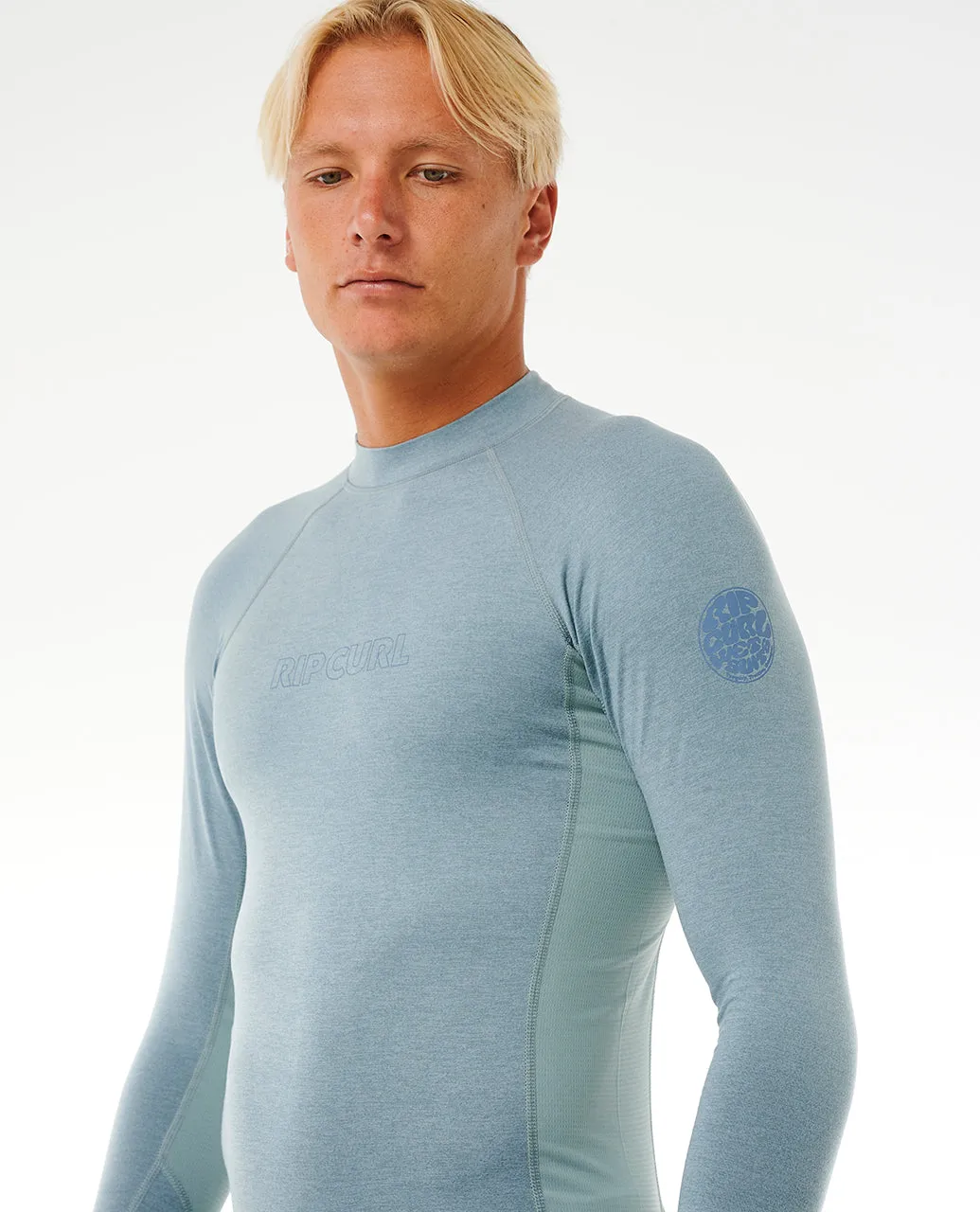 Rip Curl Mens Dawn Patrol UPF 50 Perf Long Sleeve Rash Vest