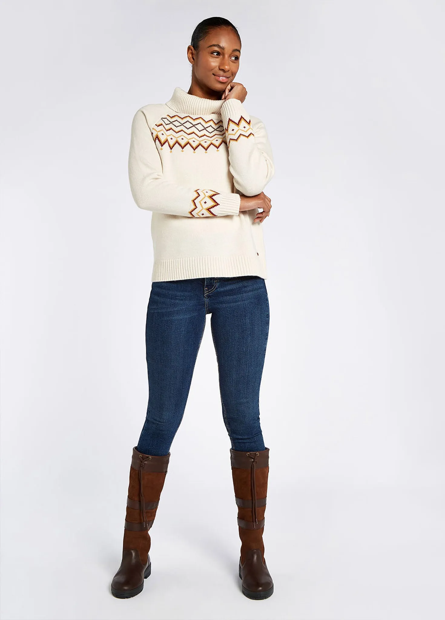 Riverstown Fair Isle Sweater - Chalk