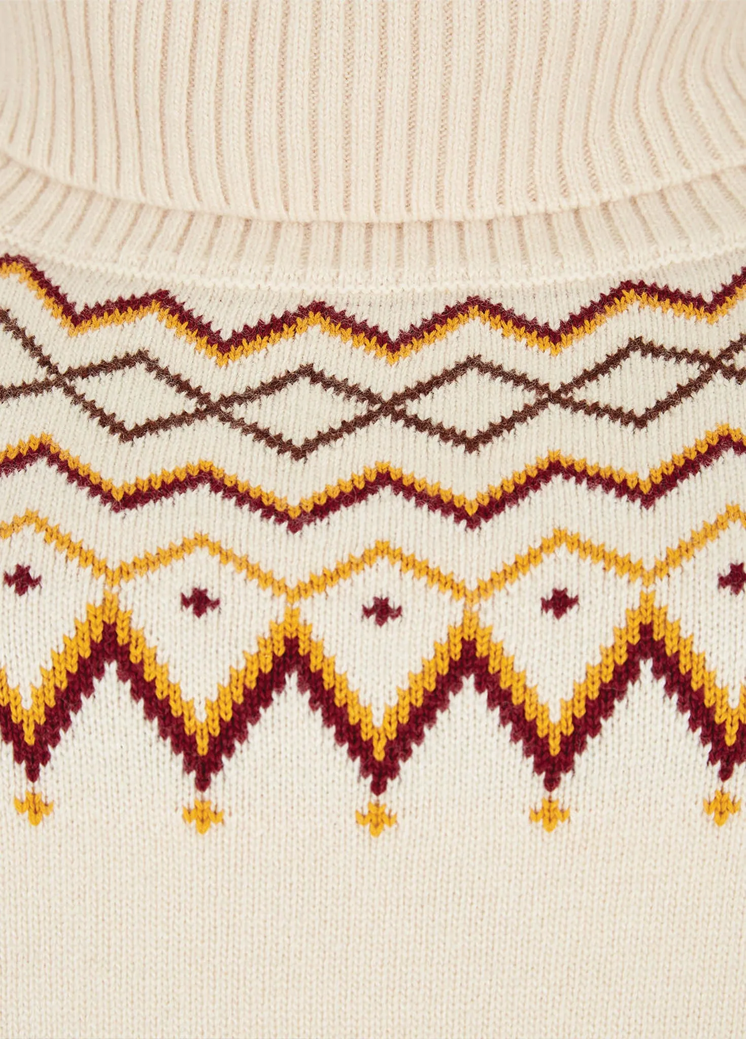 Riverstown Fair Isle Sweater - Chalk