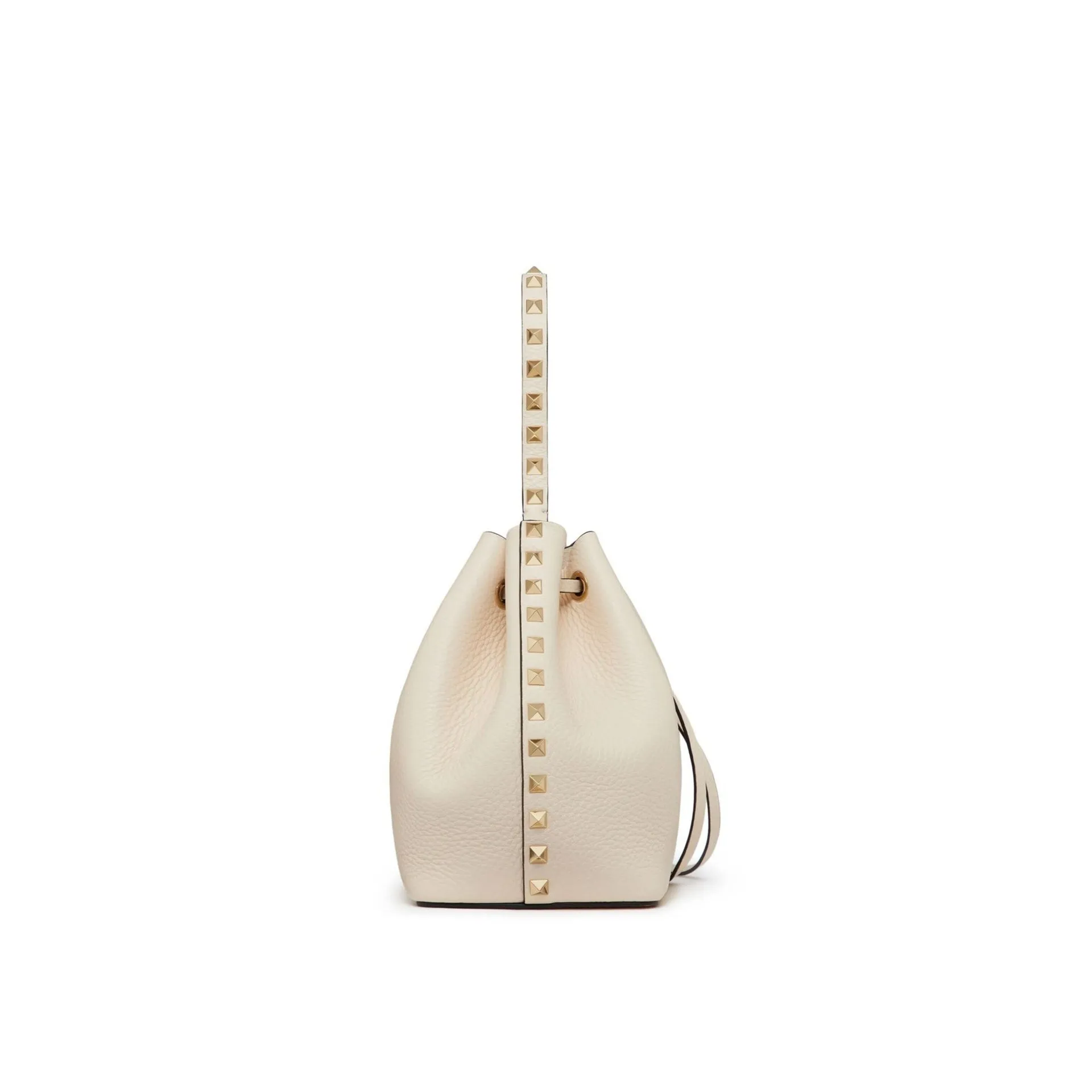 Rockstud Bucket Bag in Ivory