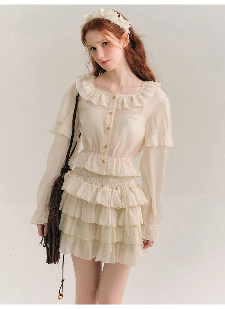 Ruffled Short Shirt-