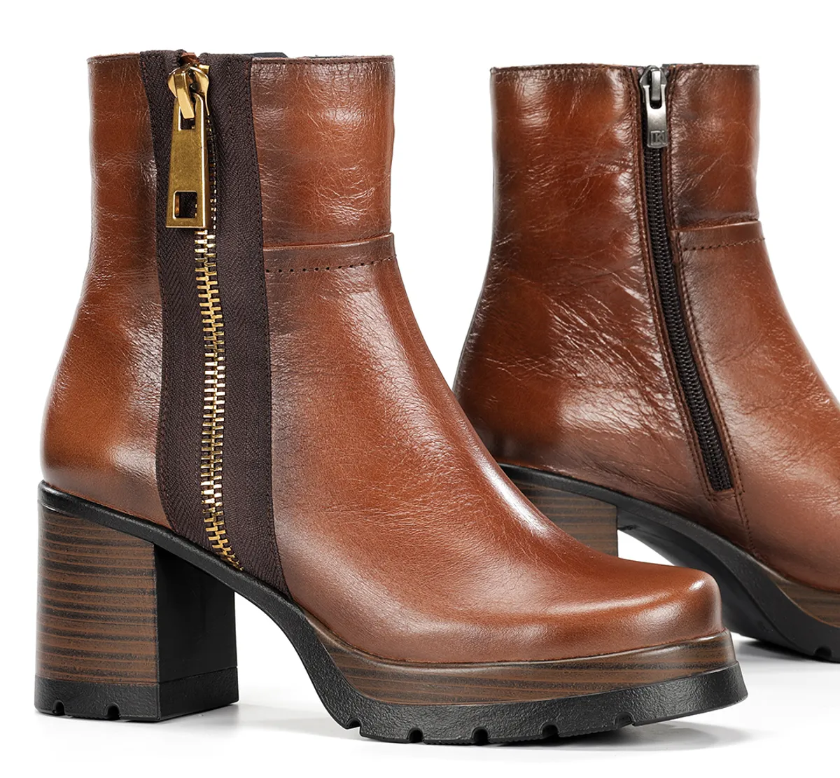 SAFE D9413 Brown  Ankle Boot