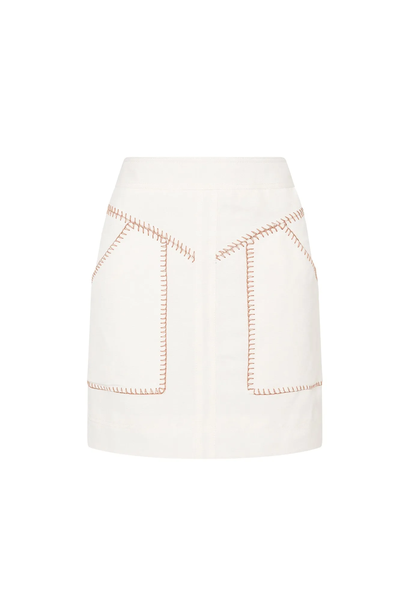 Sahira Barbstitch Mini Skirt