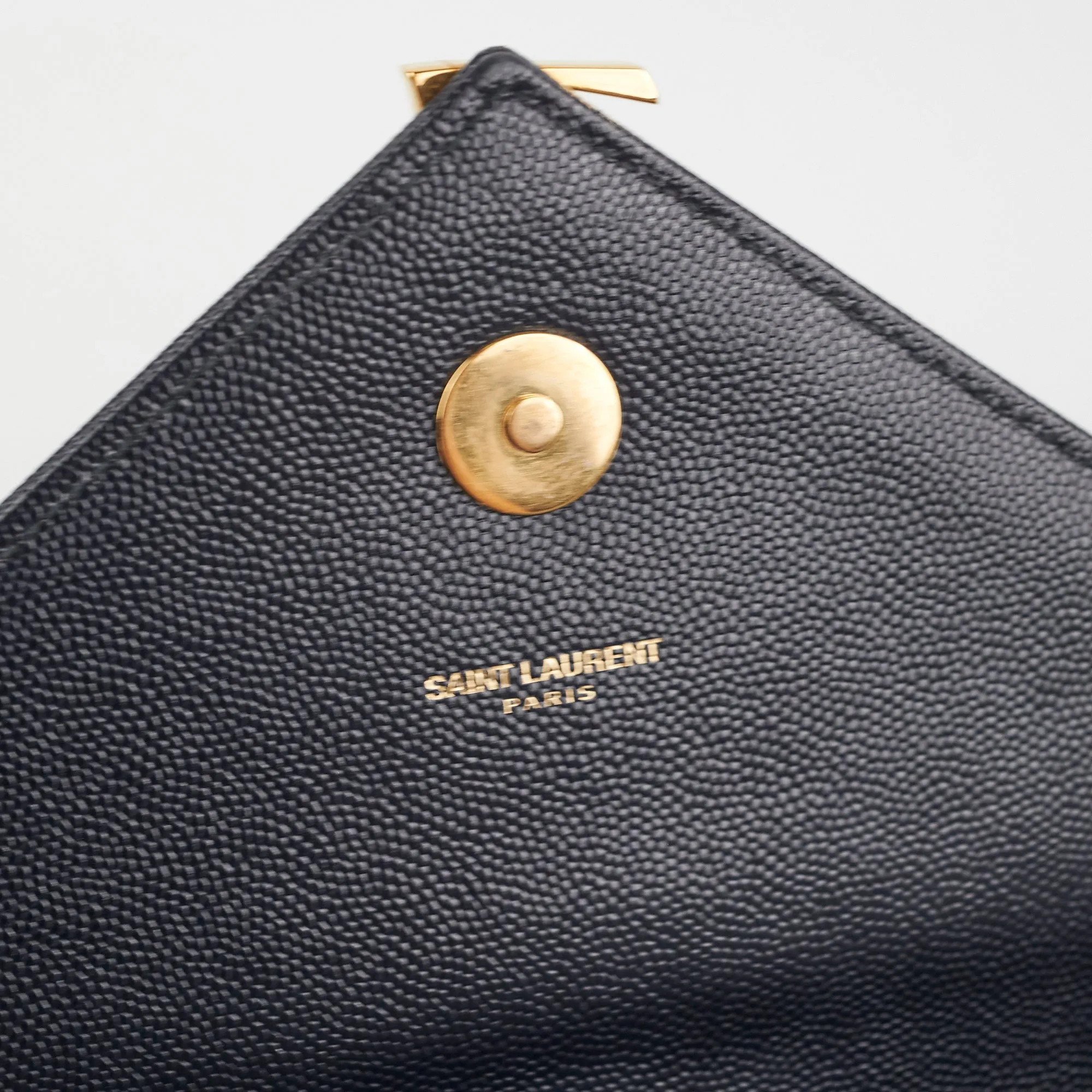 Saint Laurent Large Envelope Navy Shoulder Bag