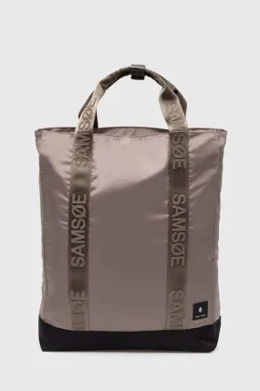 Samsoe Samsoe backpack men’s black color smooth