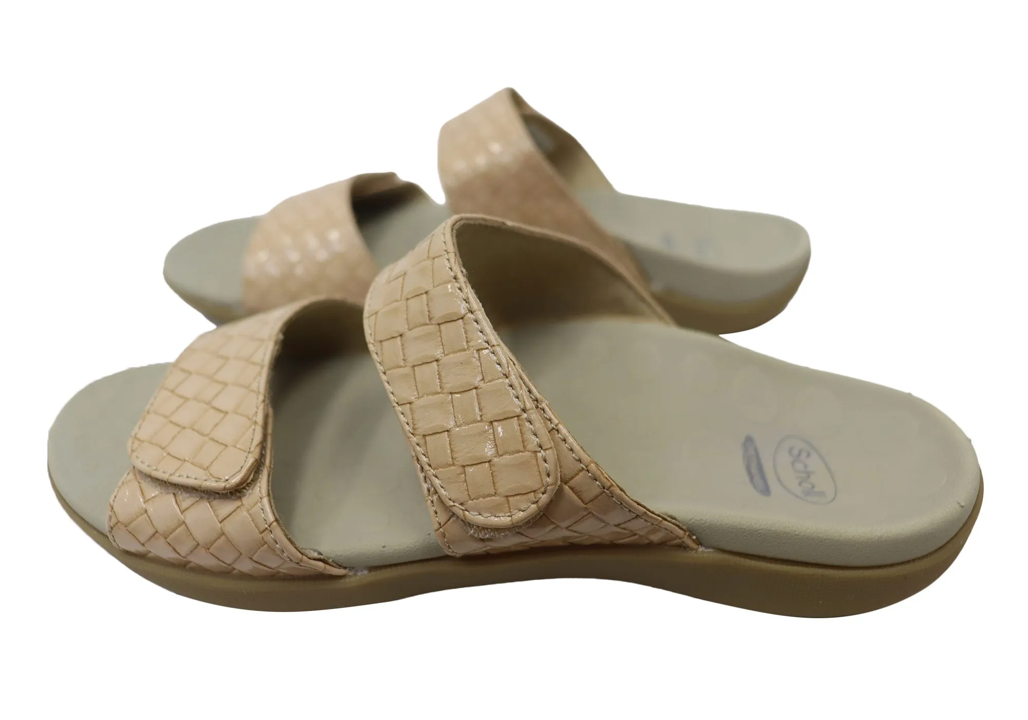 Scholl Orthaheel Skye Womens Comfortable Supportive Slides Sandals