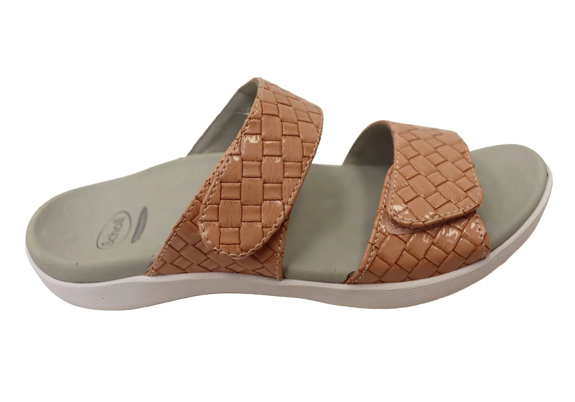 Scholl Orthaheel Skye Womens Comfortable Supportive Slides Sandals