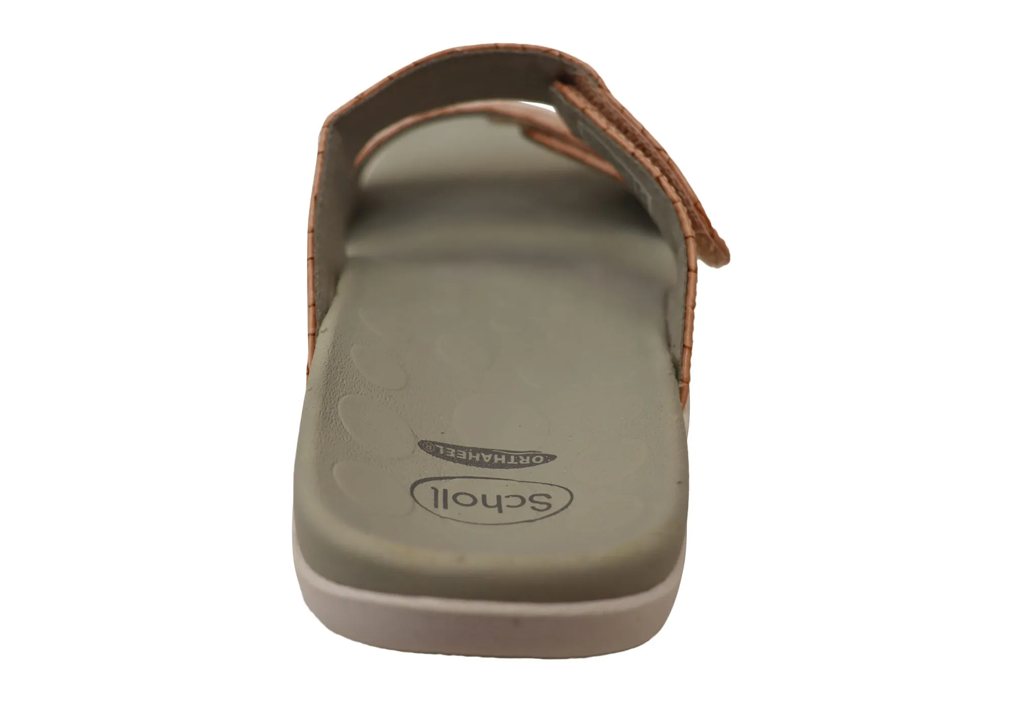Scholl Orthaheel Skye Womens Comfortable Supportive Slides Sandals