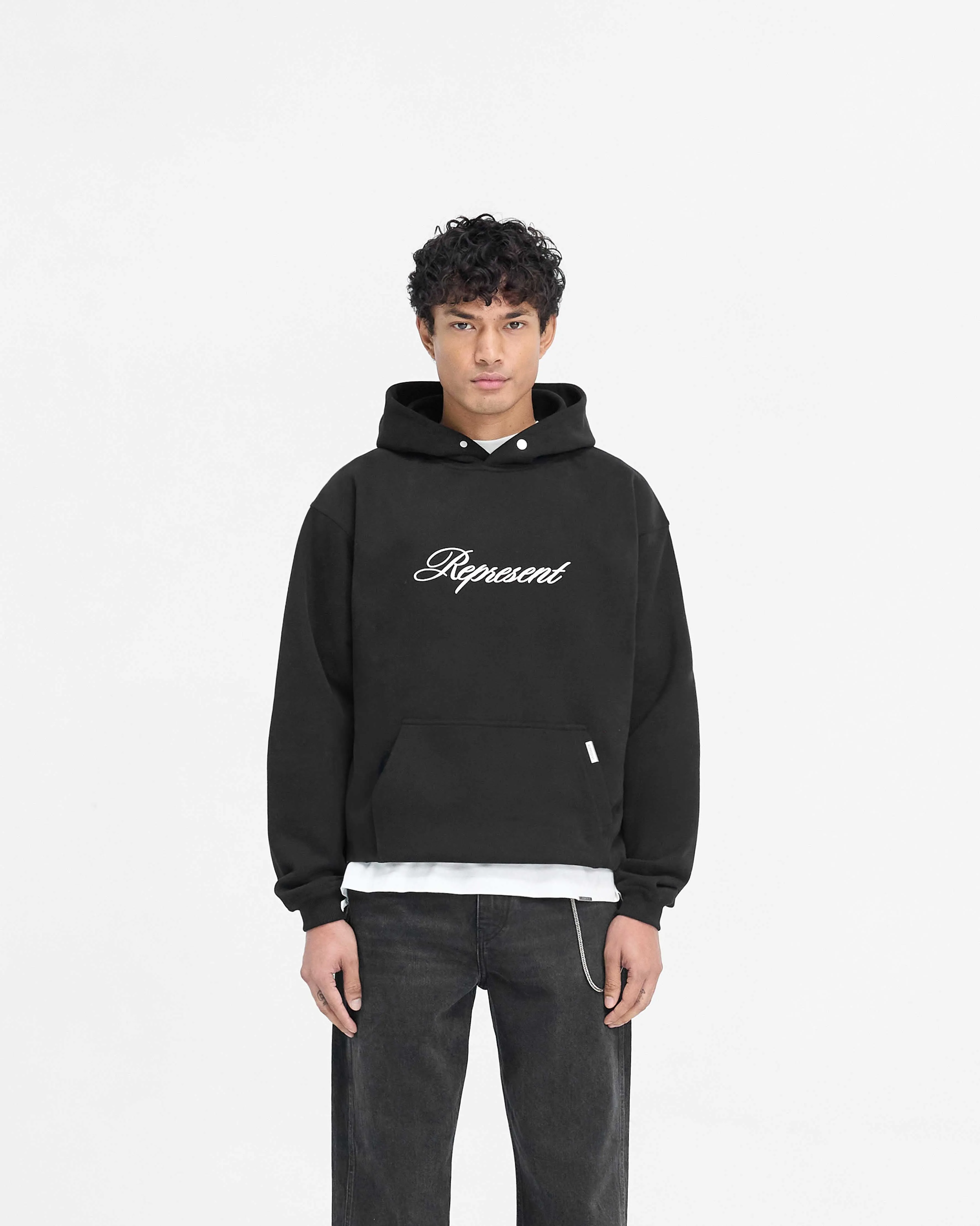 Script Logo Hoodie - Black