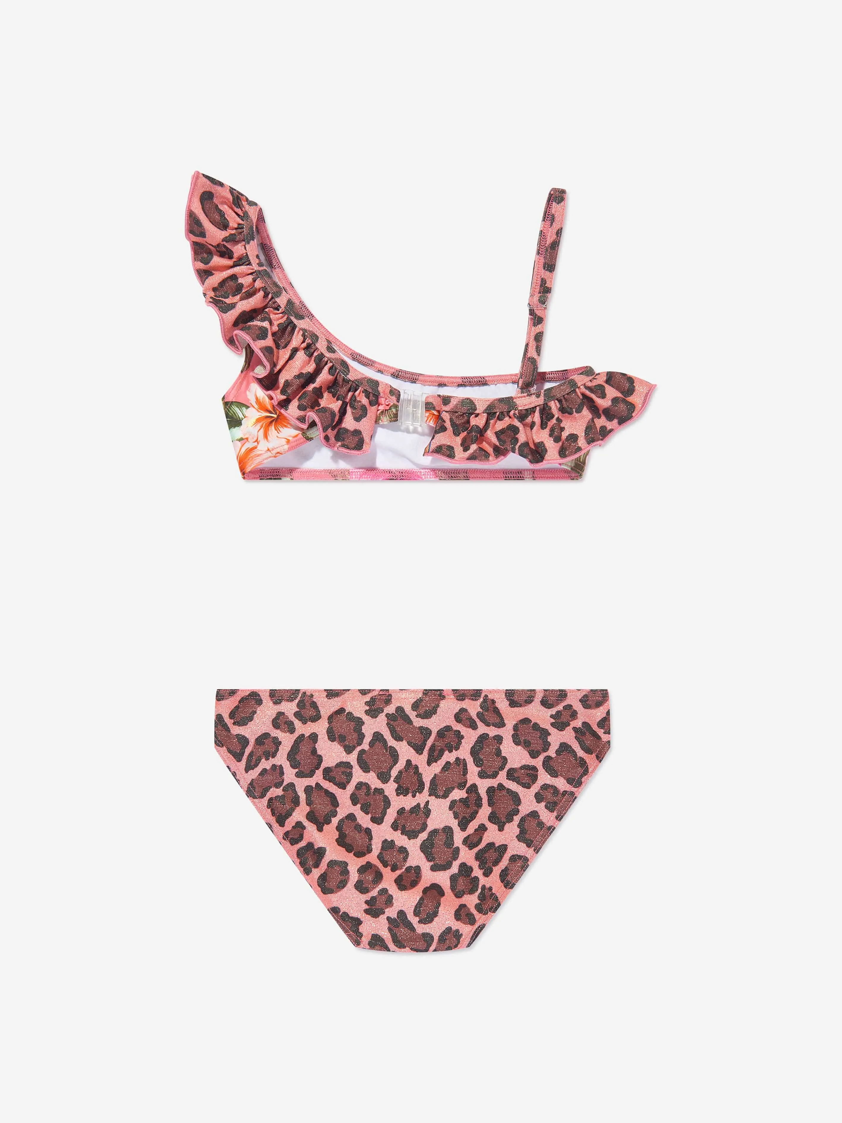 Selini Action Girls Floral Bikini in Pink