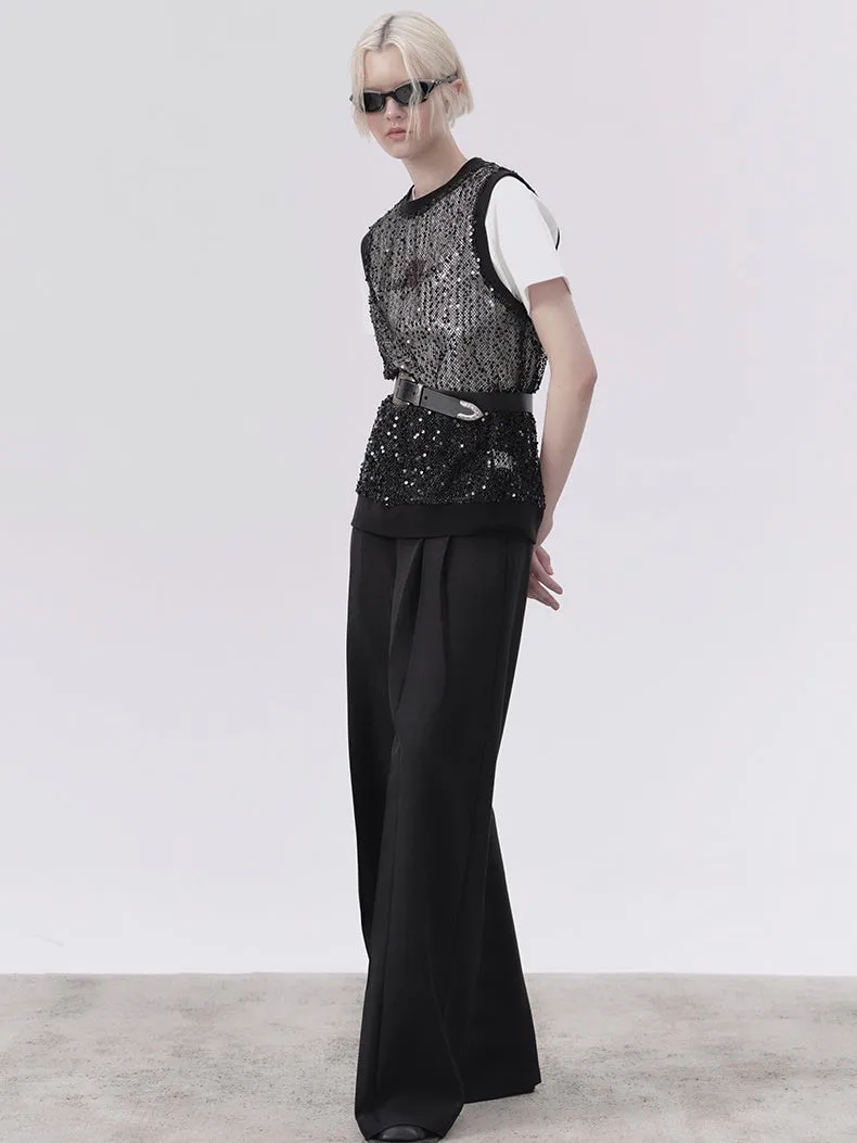 Sequin Mesh Breathable Vest
