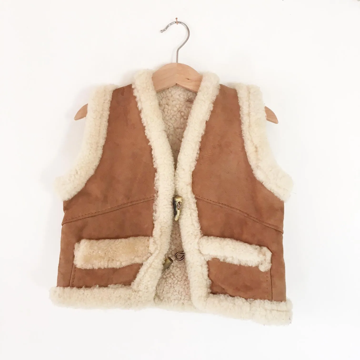 Shearling vest size 3-4