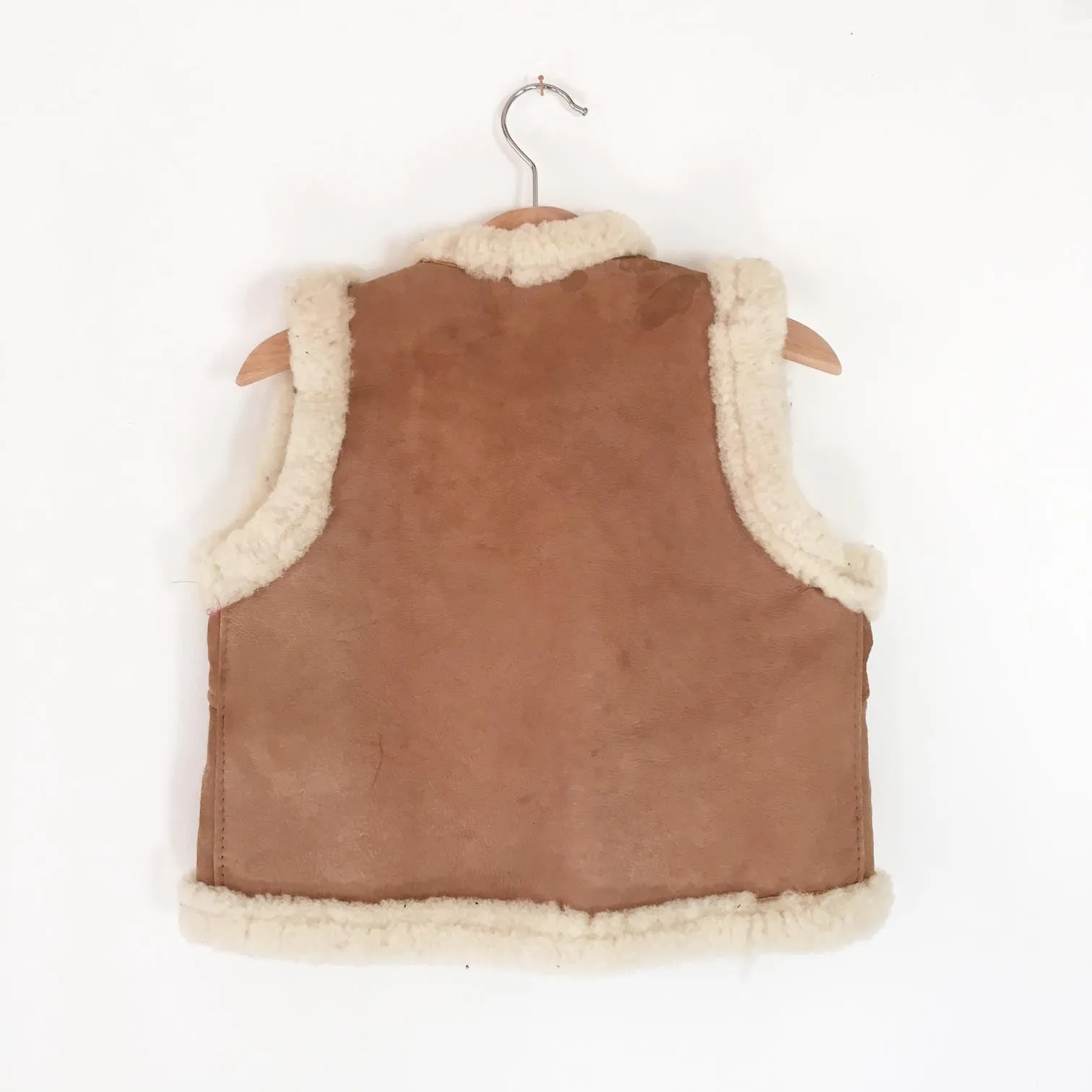 Shearling vest size 3-4