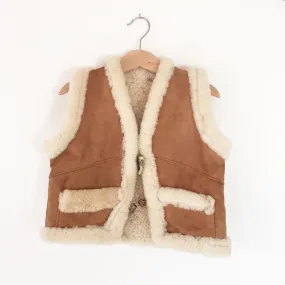 Shearling vest size 3-4