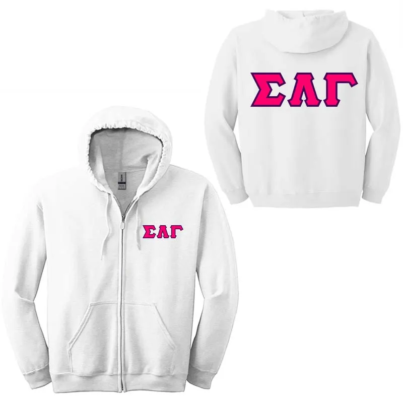 Sigma Lambda Gamma Sorority Full-Zip Hoodie - G186 - TWILL