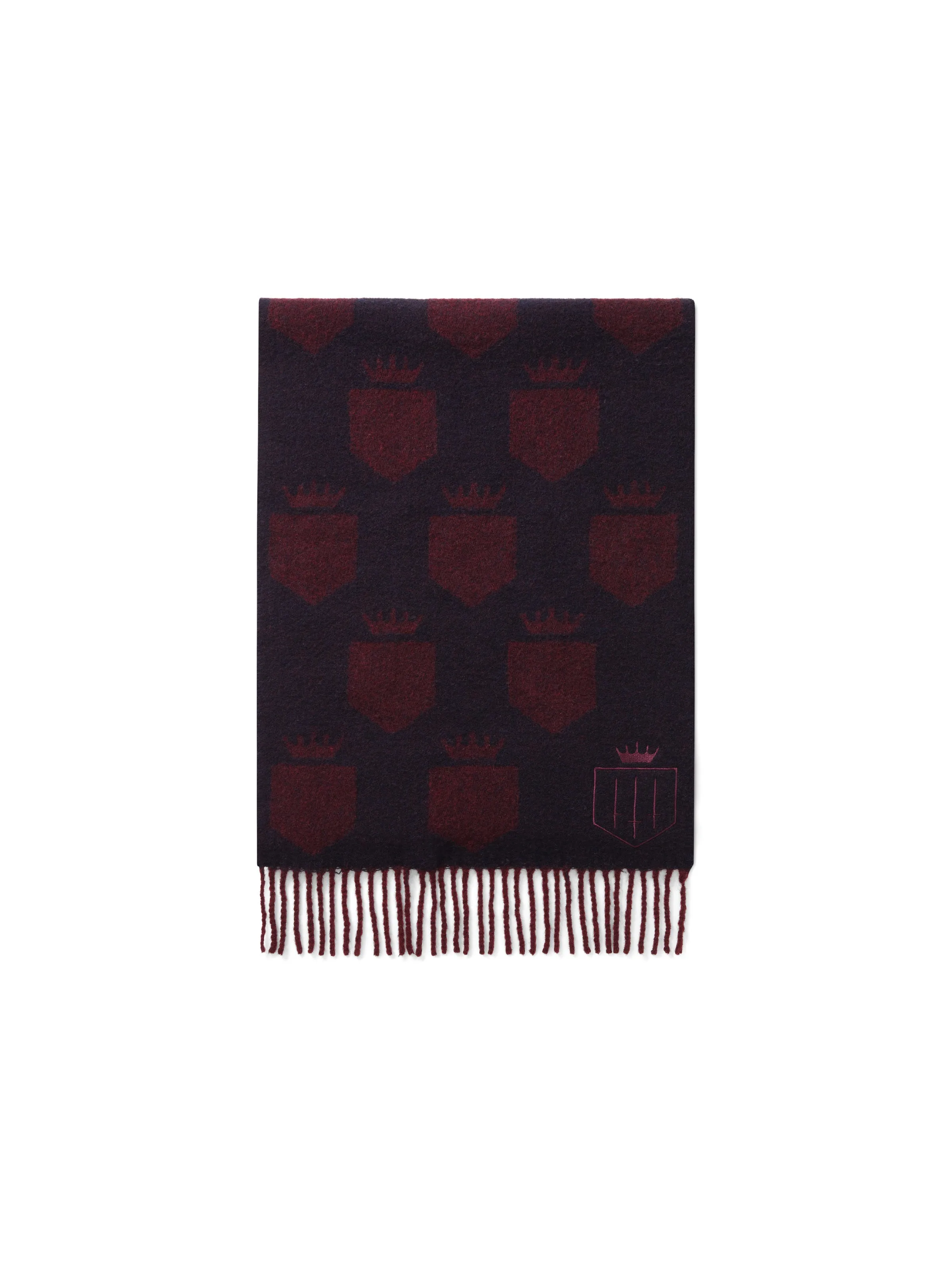 Signature Scarf       20% Off   |   Save £20  navy & plum Scarf