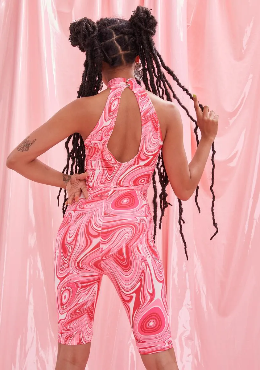 Simmer Down Lace Up Romper-