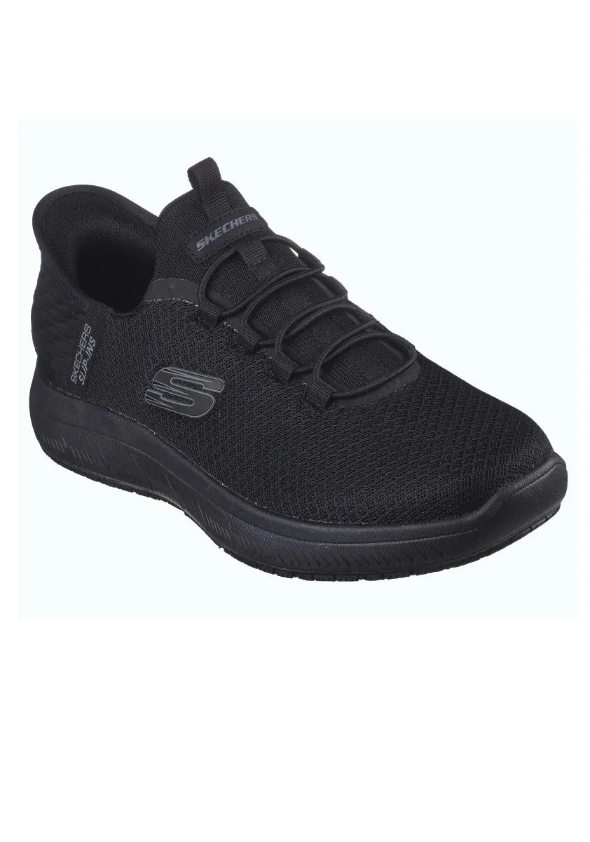 Skechers Summits Colsin Work No Hands Slip-Ins Trainers Black