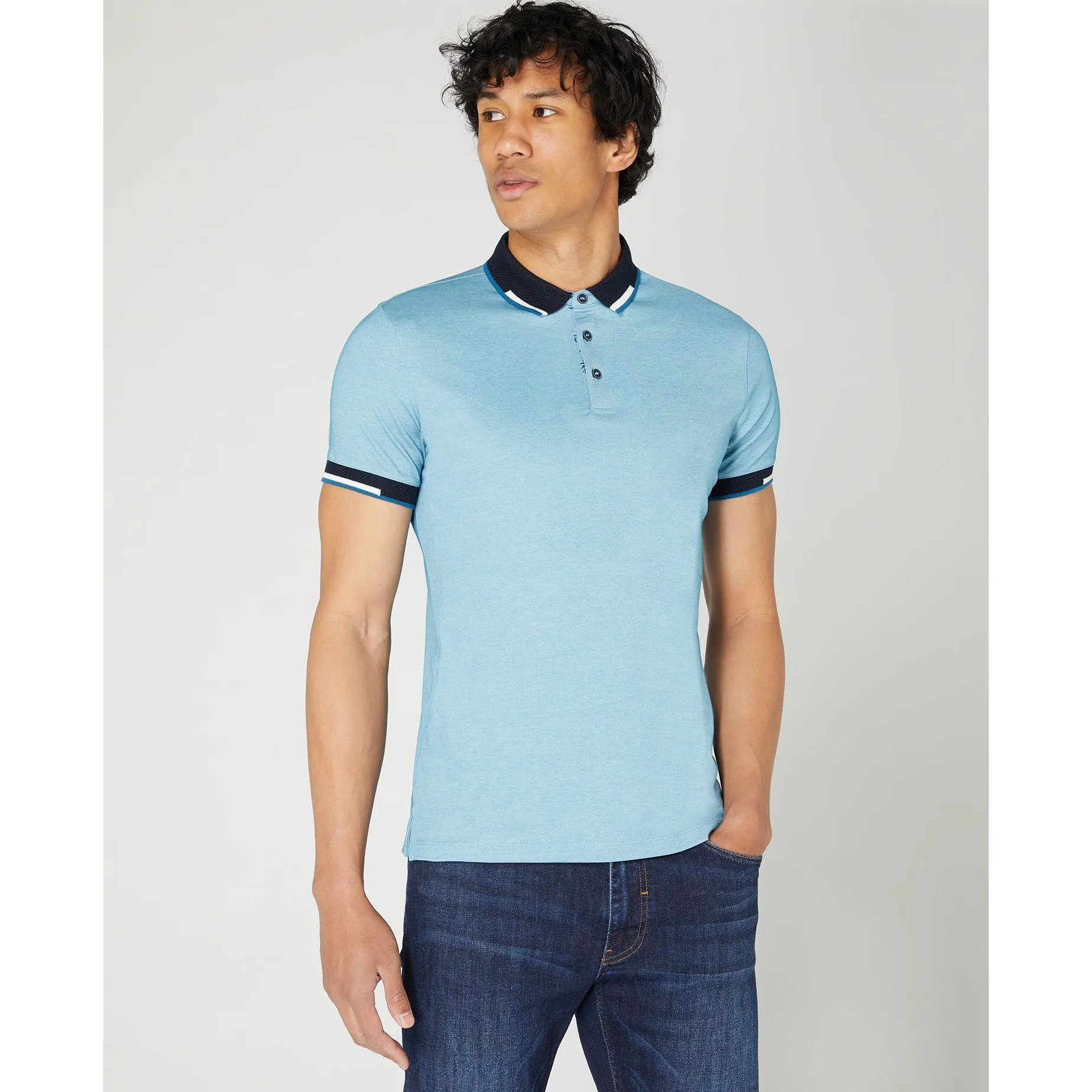 Sky Tipped Polo Shirt