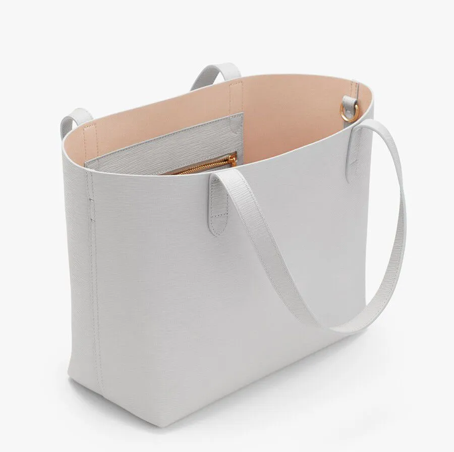 Small Structured Leather Tote