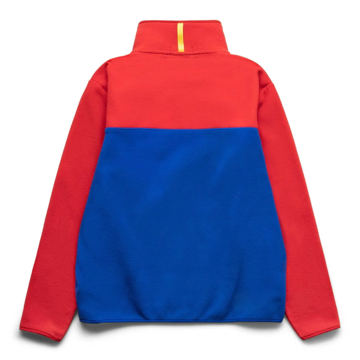 SNAP MOCK NECK COLORBLOCK PULLOVER RED/ROYAL BLUE | Bodega