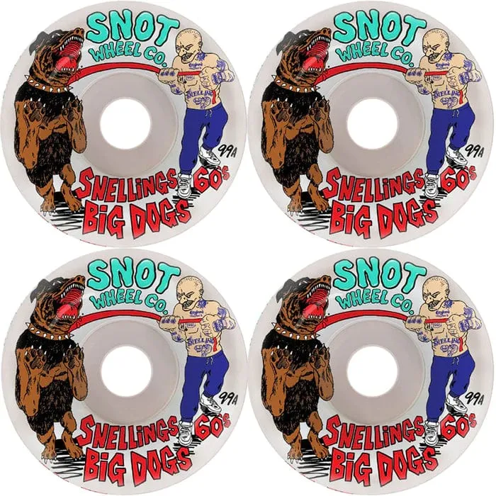 Snot Jake Snelling Big Dawgs Conical Skateboard Wheels 60 MM 99 A