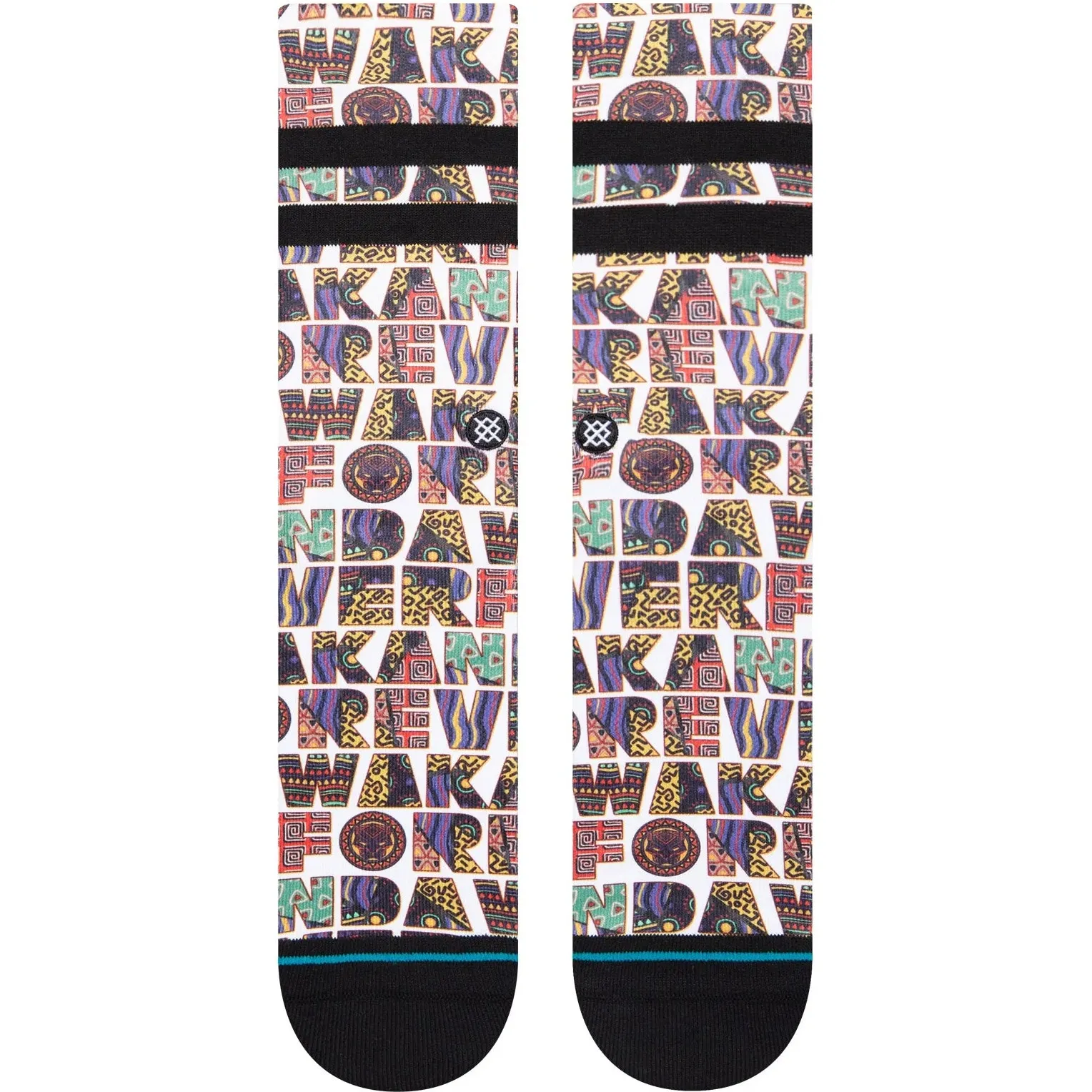 Stance Marvel Black Panther Wakanda Forever Socks - White