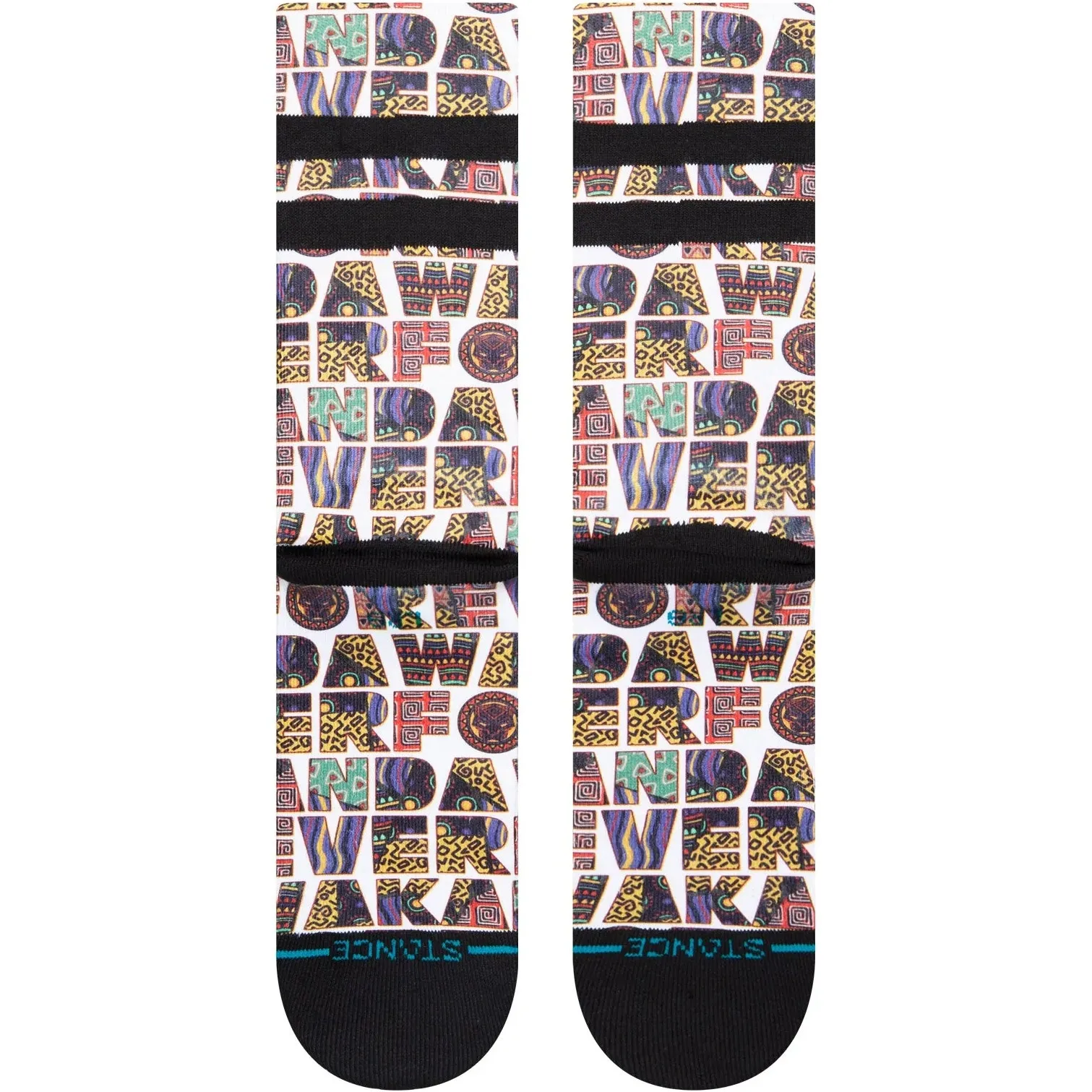 Stance Marvel Black Panther Wakanda Forever Socks - White