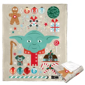 Star Wars Yoda Xmas Silk Touch Throw Blanket