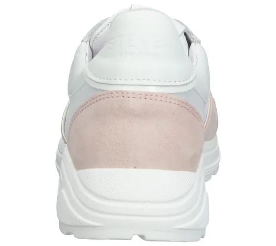 STEVEN NEW YORK scarpe da donna in vera pelle sneakers basse SNY11000242-0300 bianco/rosa o bianco/bronzo