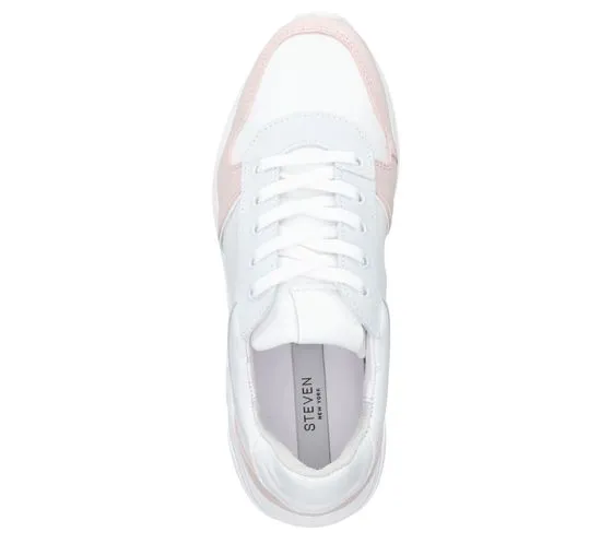 STEVEN NEW YORK scarpe da donna in vera pelle sneakers basse SNY11000242-0300 bianco/rosa o bianco/bronzo