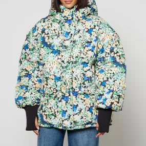 Stine Goya Elaina Floral-Print Recycled Shell Puffer Jacket - S | Coggles