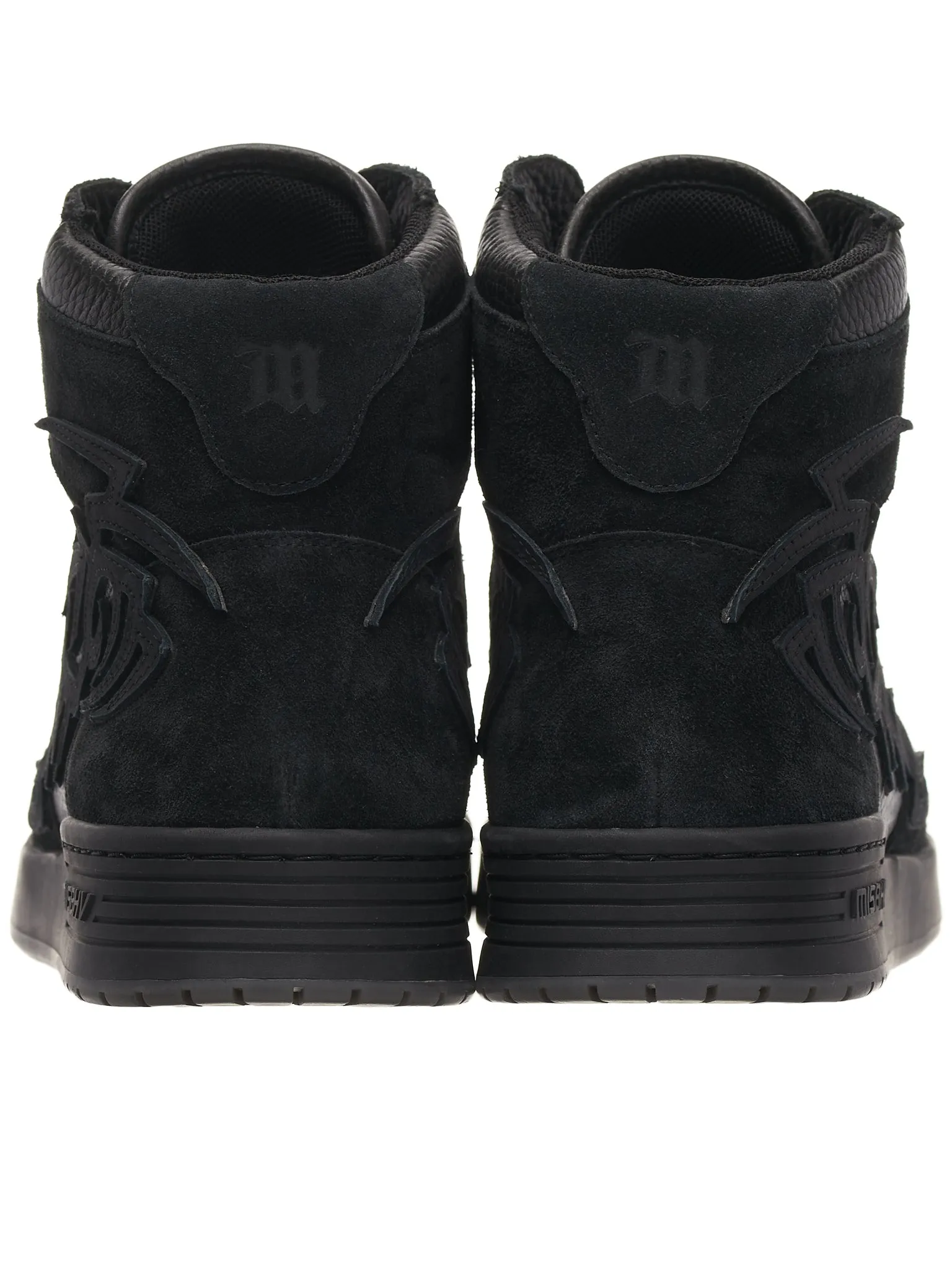 Suede High Top Sneakers (022BW409-BLACK)