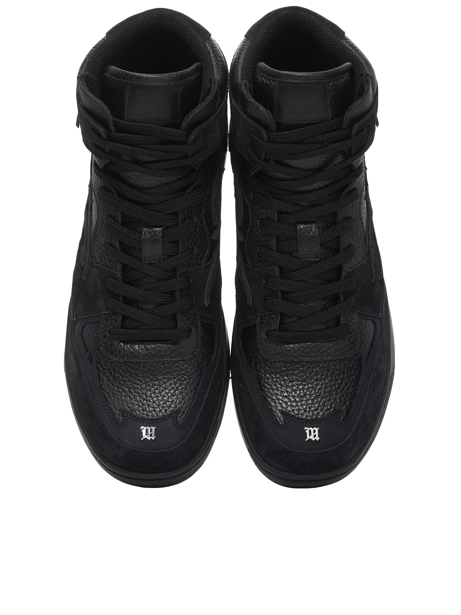 Suede High Top Sneakers (022BW409-BLACK)