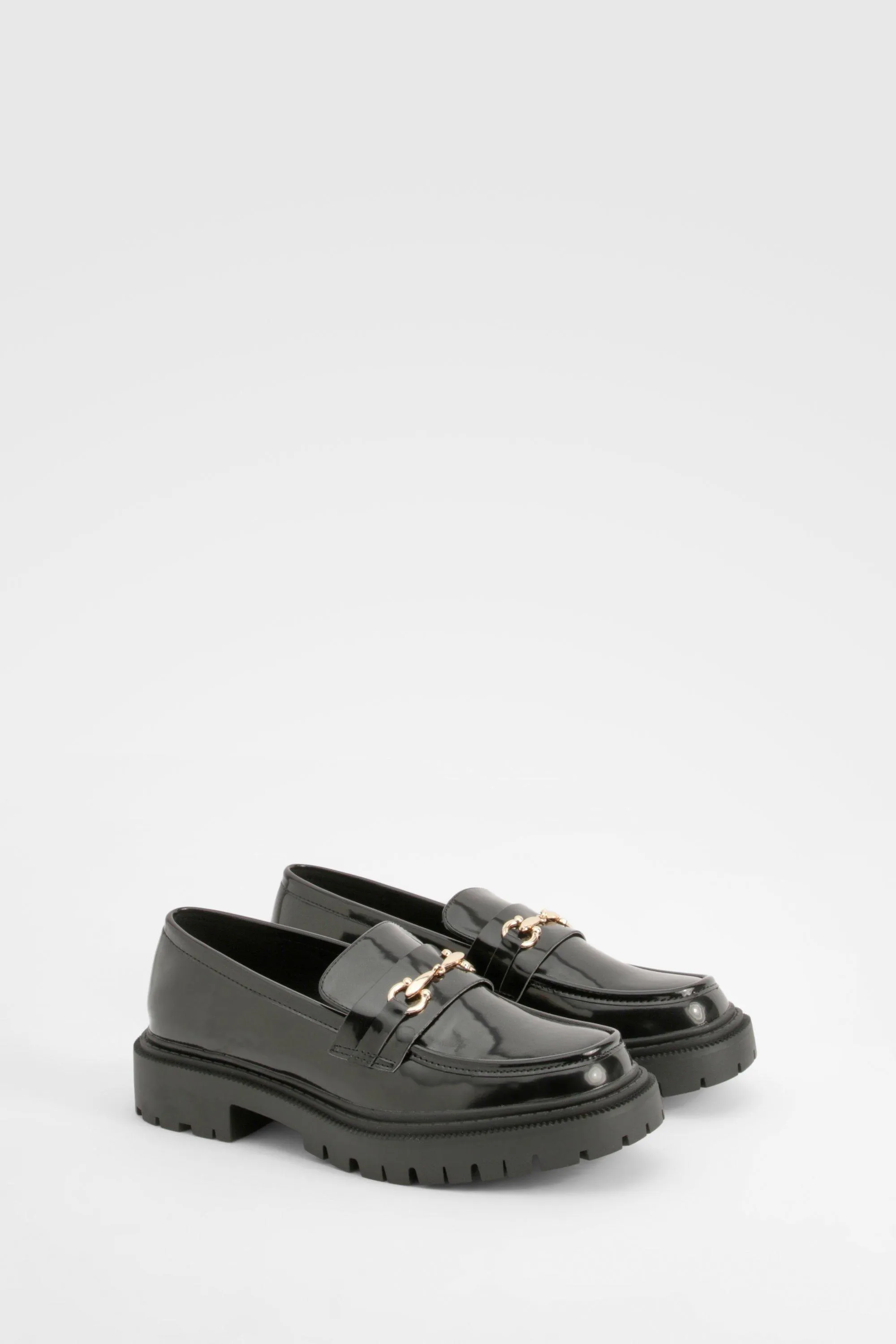 T Bar Patent Chunky Loafers