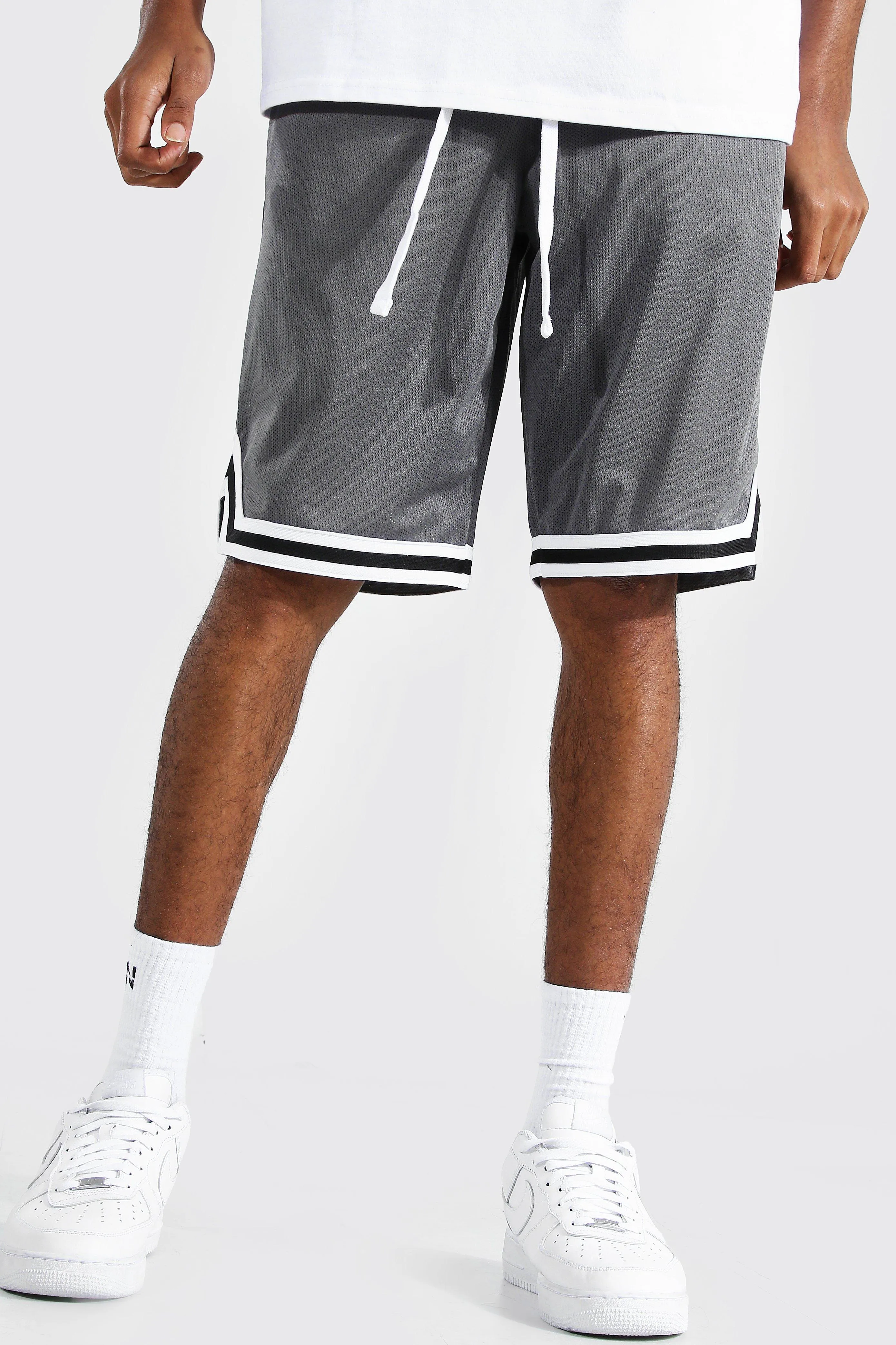 Tall Mesh Basketball Shorts With Tape