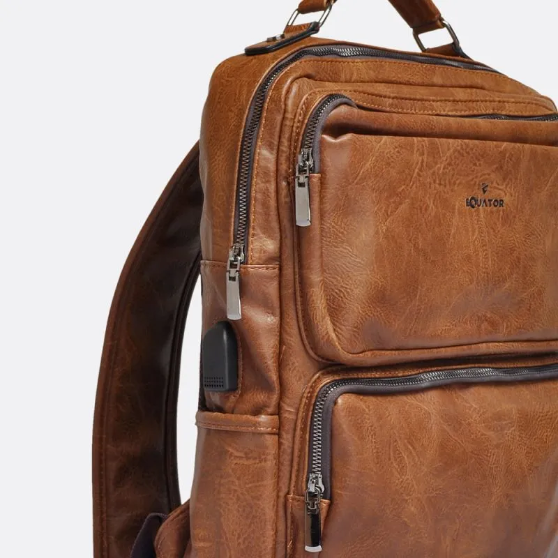 Tan Multi-layer Backpack