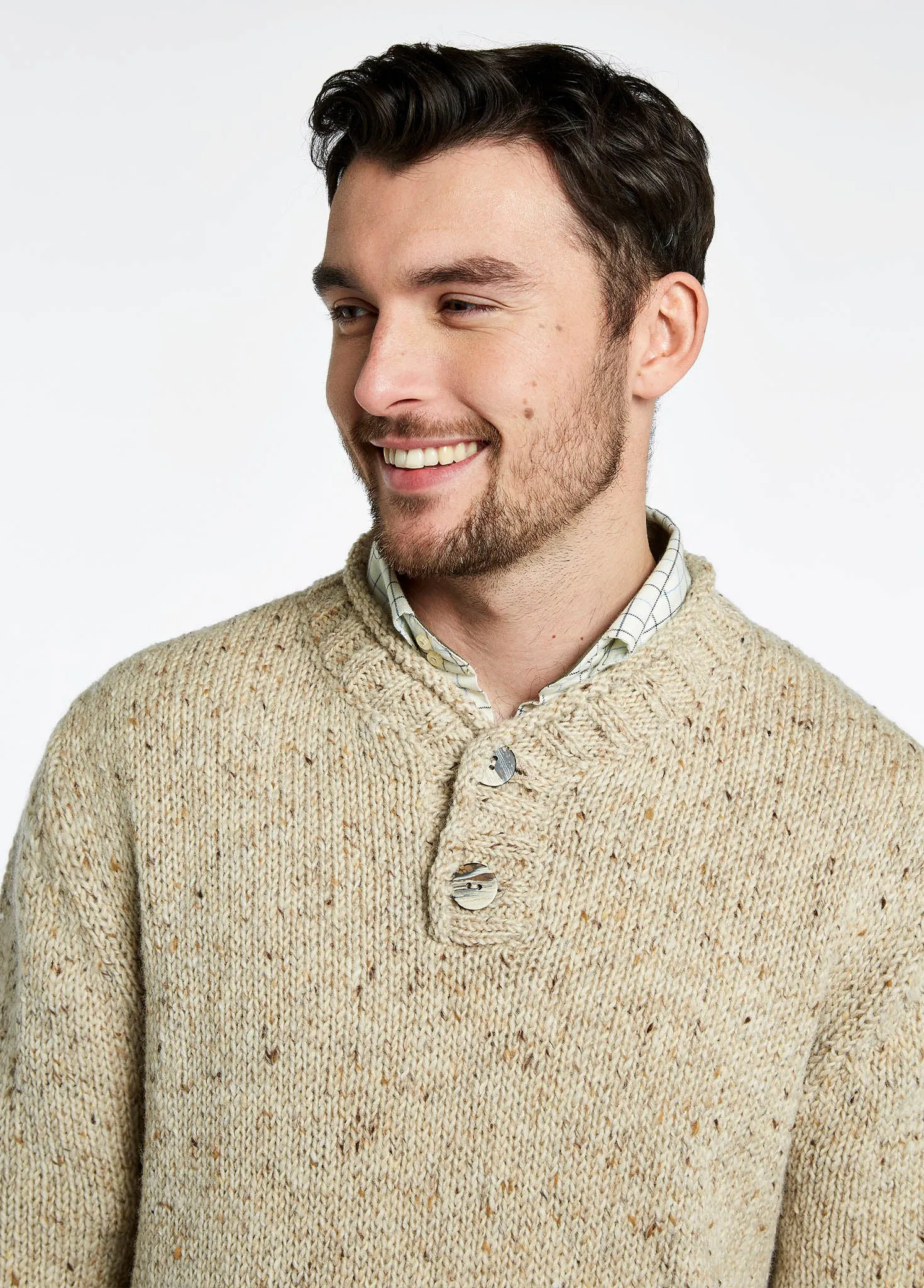 Taylor Irish Sweater - Stone