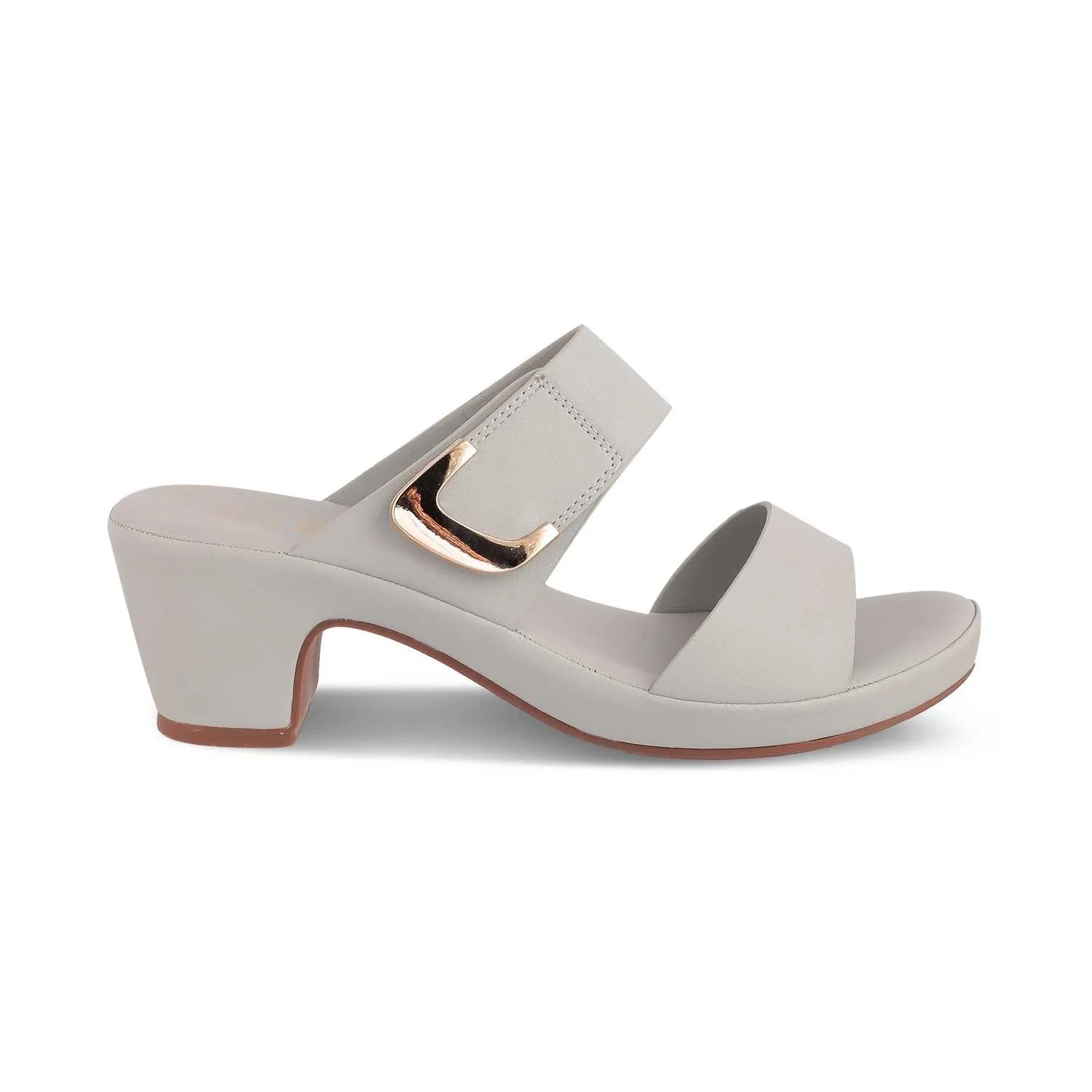 The Bona Grey Women's Casual Block Heel Sandals Tresmode