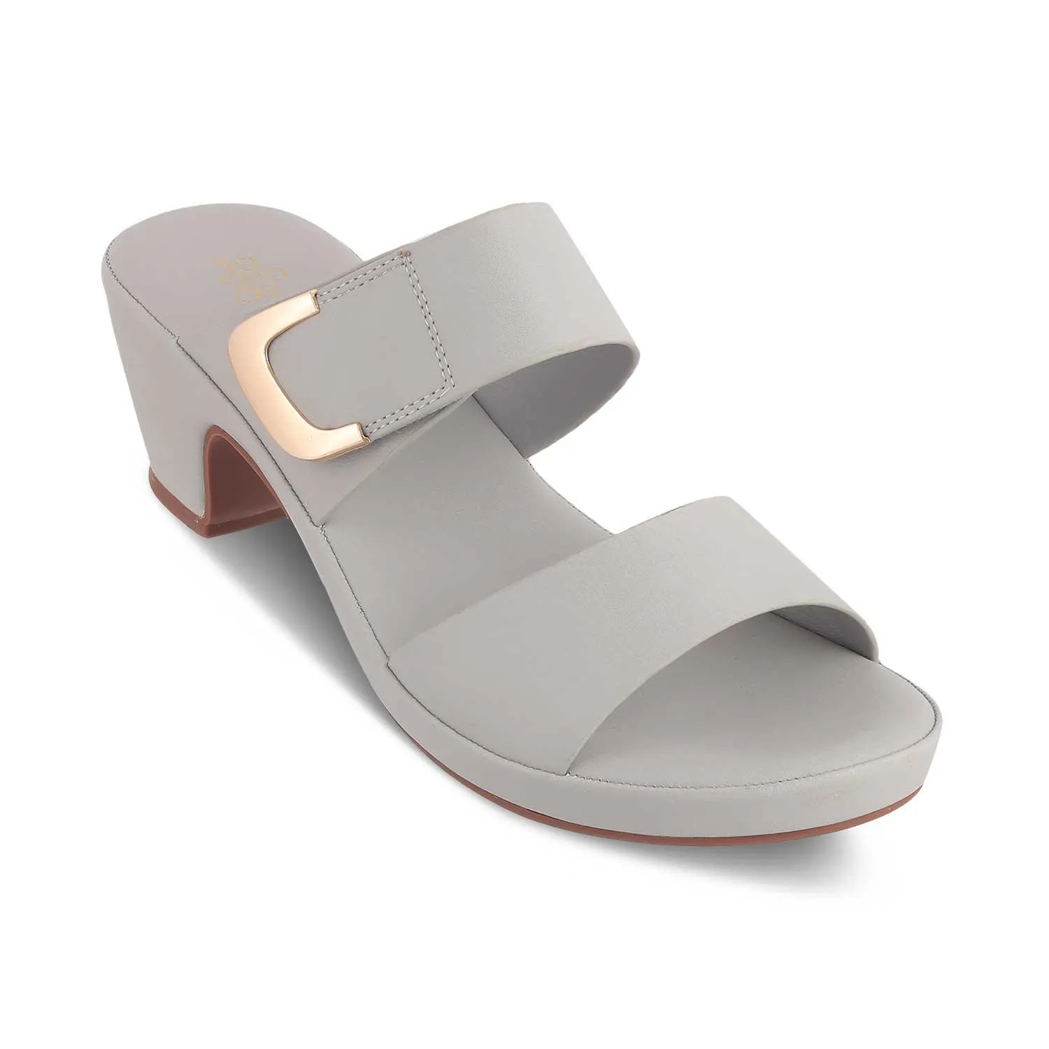 The Bona Grey Women's Casual Block Heel Sandals Tresmode