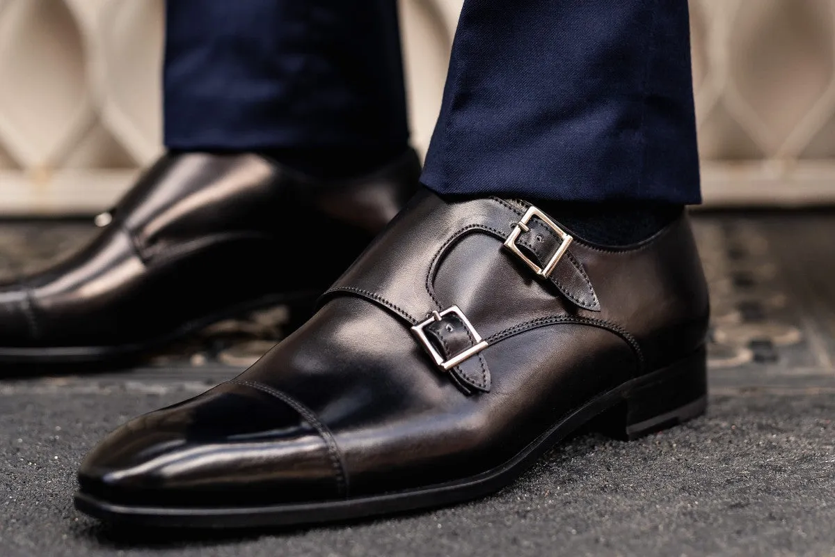 The Burton Double Monk Strap - Nero