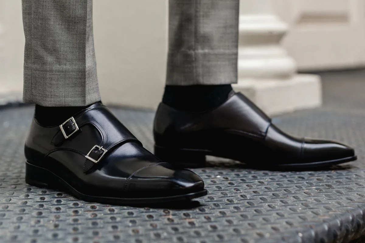 The Burton Double Monk Strap - Nero