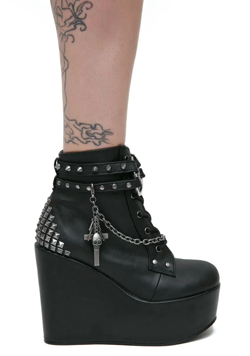 The Craft Studded Wedge Boot-
