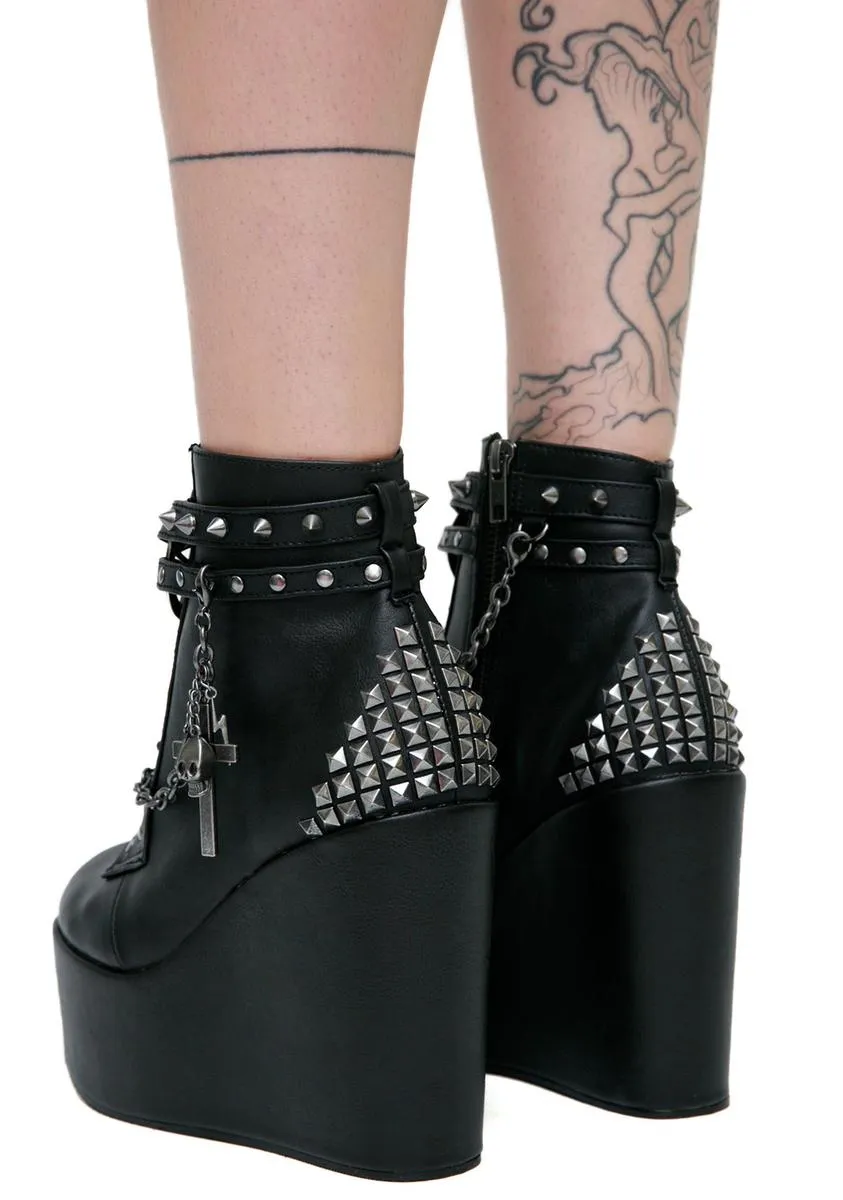 The Craft Studded Wedge Boot-