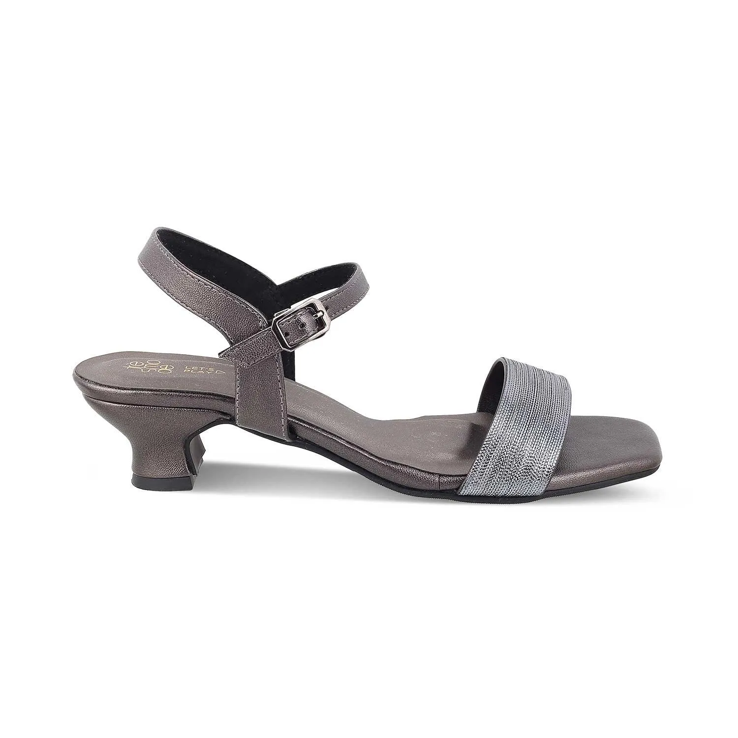 The Monty Pewter Women's Dress Block Heel Sandals Tresmode