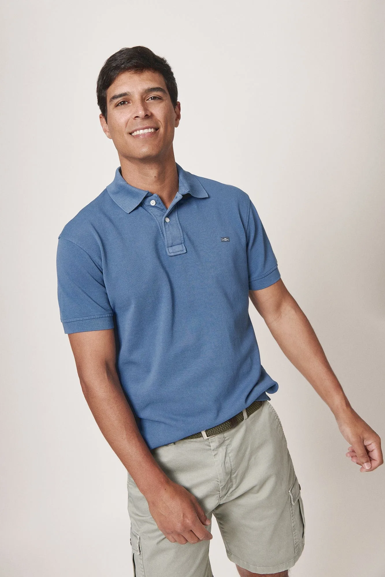 The New Cotton Polo Azul Denia