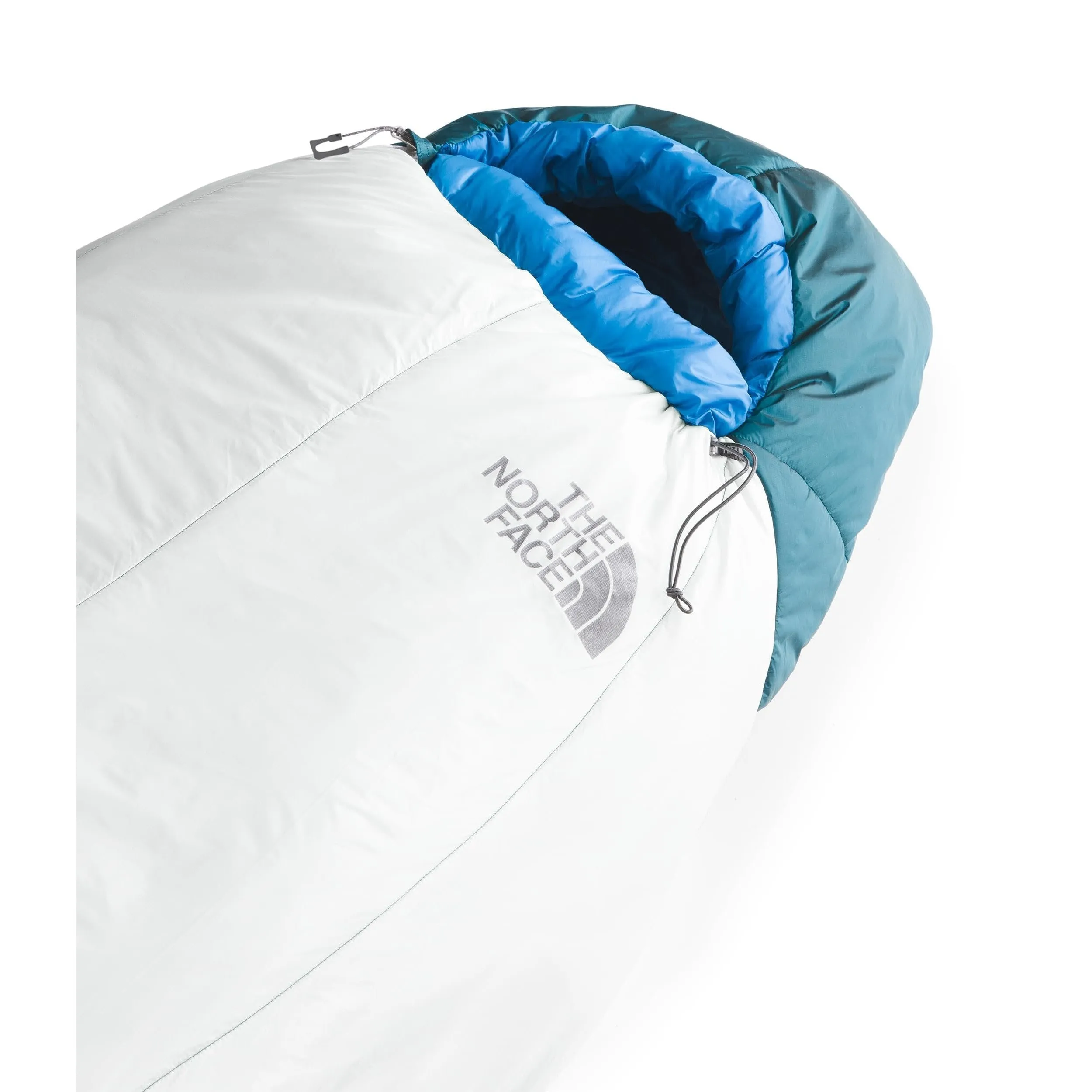 THE NORTH FACE Cat's Meow 20F / -7C Backpacking Sleeping Bag, Banff Blue/Tin Grey-NPF, Regular Right Hand