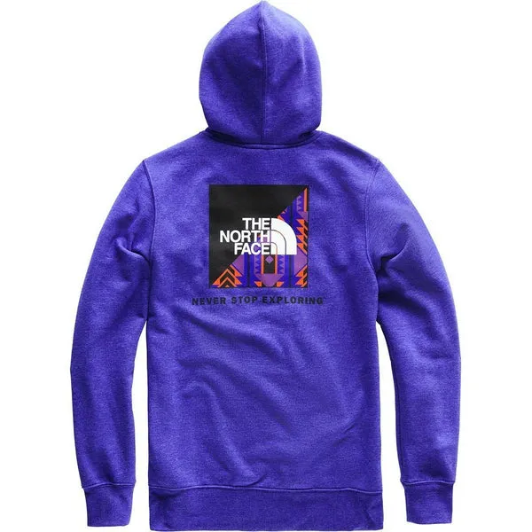 THE NORTH FACE Red Box Pullover Hoodie, Aztec Blue/ Rage Print