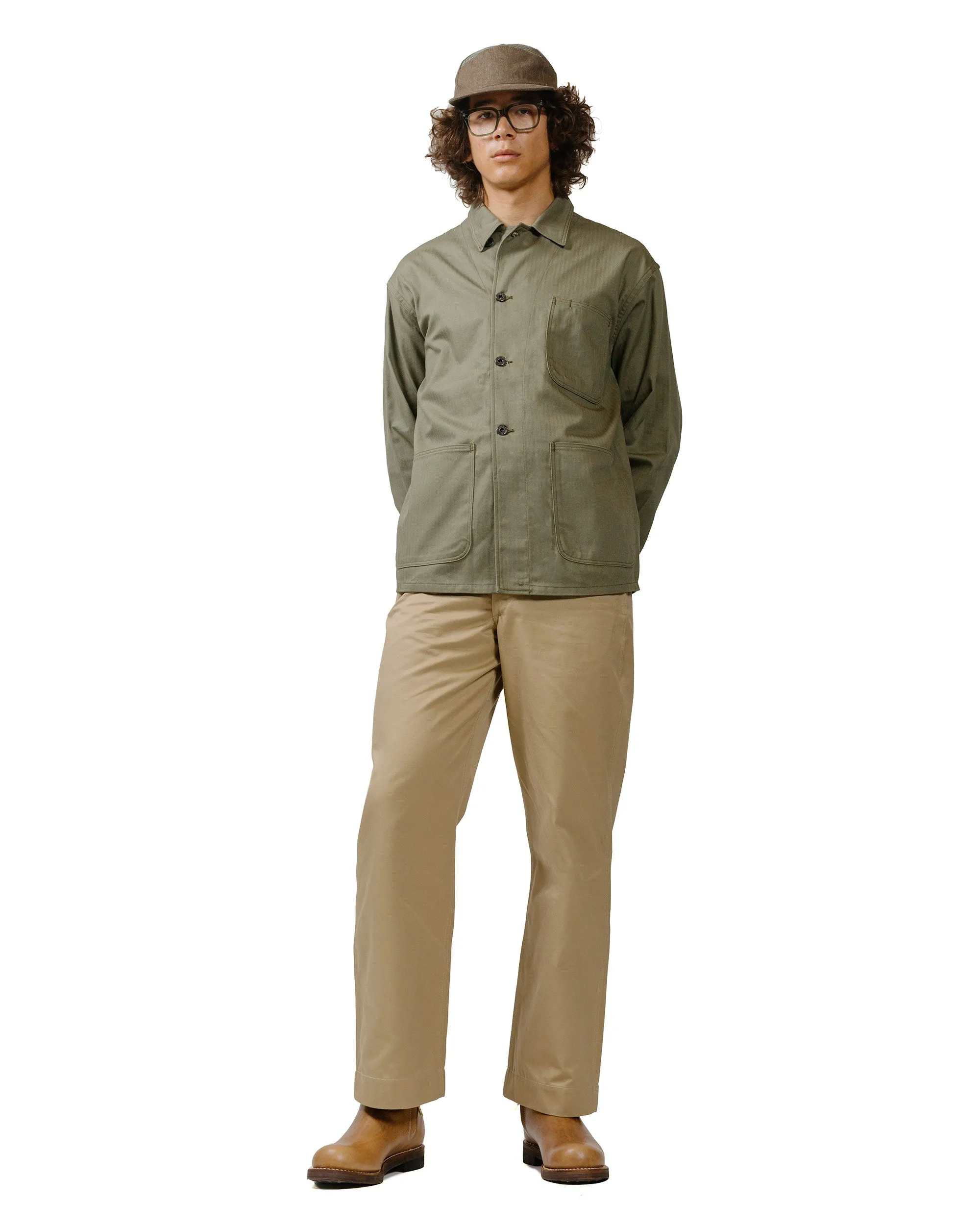 The Real McCoy's MJ22012 Jacket, Utility N-3 (Model 220) Olive