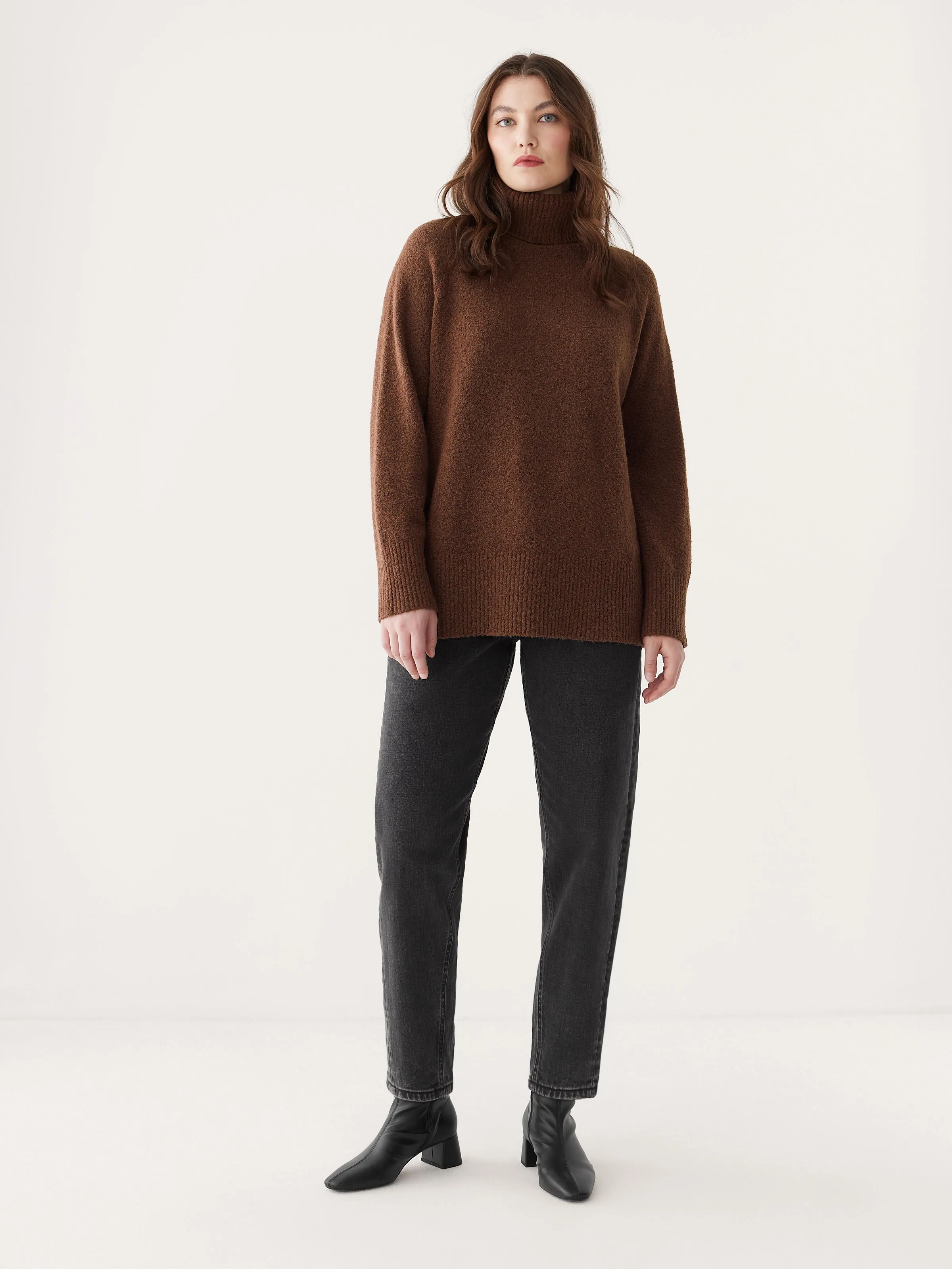 The Seawool Turtleneck in Cappuccino